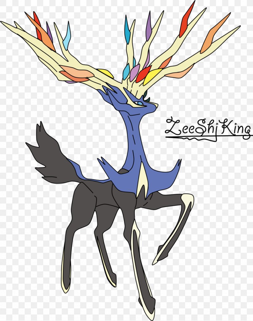 Pokémon X And Y Pokémon Sun And Moon Xerneas And Yveltal, PNG, 1024x1300px, Pokemon, Antler, Branch, Diancie, Fictional Character Download Free