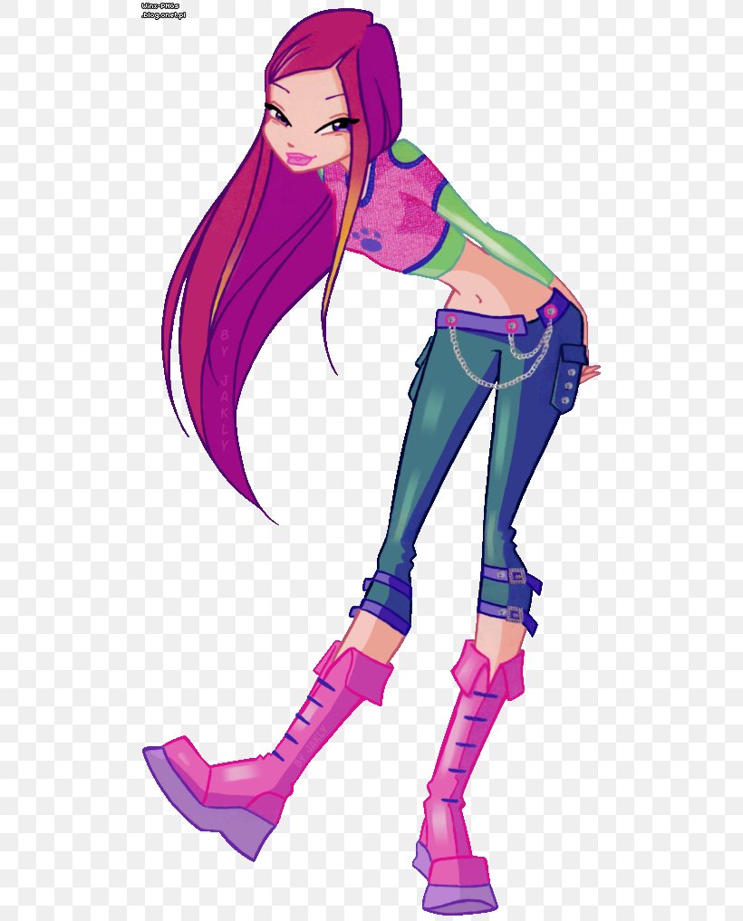 Roxy Musa Tecna Stella Winx Club, PNG, 519x1017px, Watercolor, Cartoon, Flower, Frame, Heart Download Free