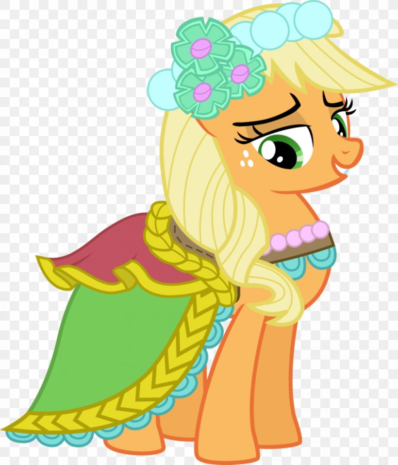 Applejack Rainbow Dash Dress Fluttershy Clothing, PNG, 827x966px, Applejack, Art, Bridesmaid, Bridesmaid Dress, Cartoon Download Free