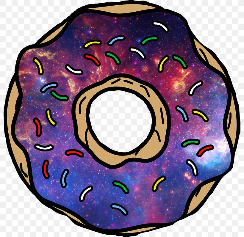 Galaxy Donuts Clip Art Image Sticker, PNG, 796x797px, Donuts, Art, Decal, Dessert, Eye Download Free