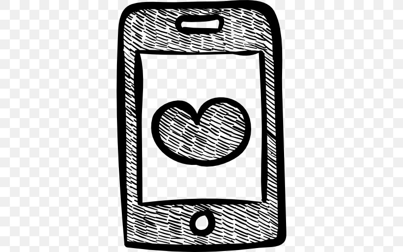 Iphone, PNG, 512x512px, Telephone, Black And White, Free Mobile, Heart, Iphone Download Free