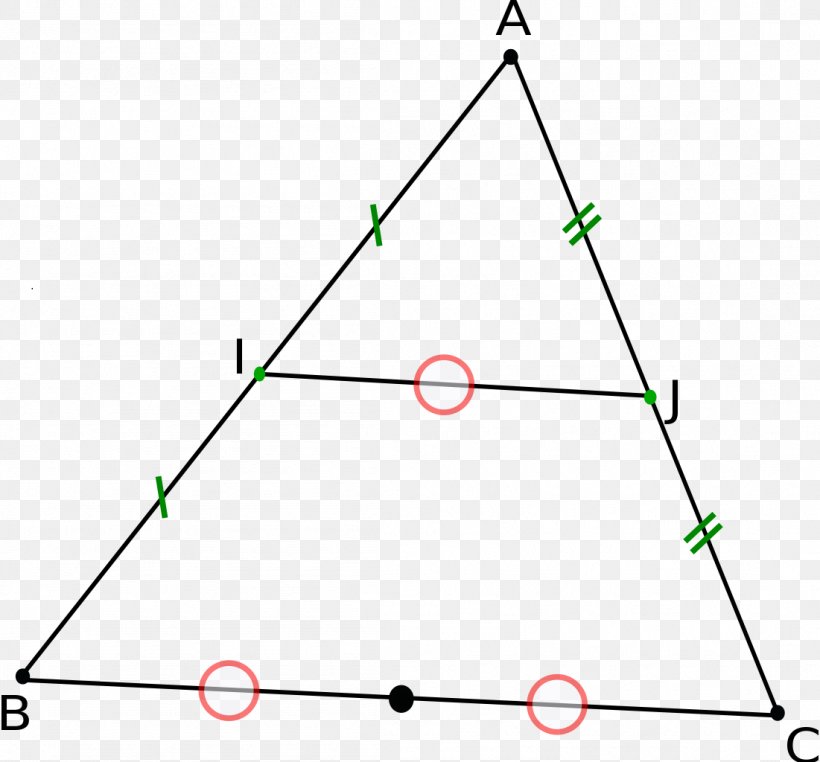 Triangle Théorème Des Milieux Midpoint Theorem Line Segment, PNG, 1101x1024px, Triangle, Area, Conjecture, Converse, Definition Download Free