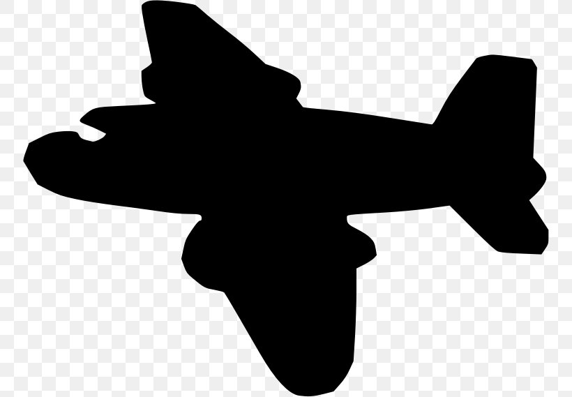 Airplane Silhouette Drawing Clip Art, PNG, 754x569px, Airplane, Aircraft, Black And White, Cartoon, Diagram Download Free