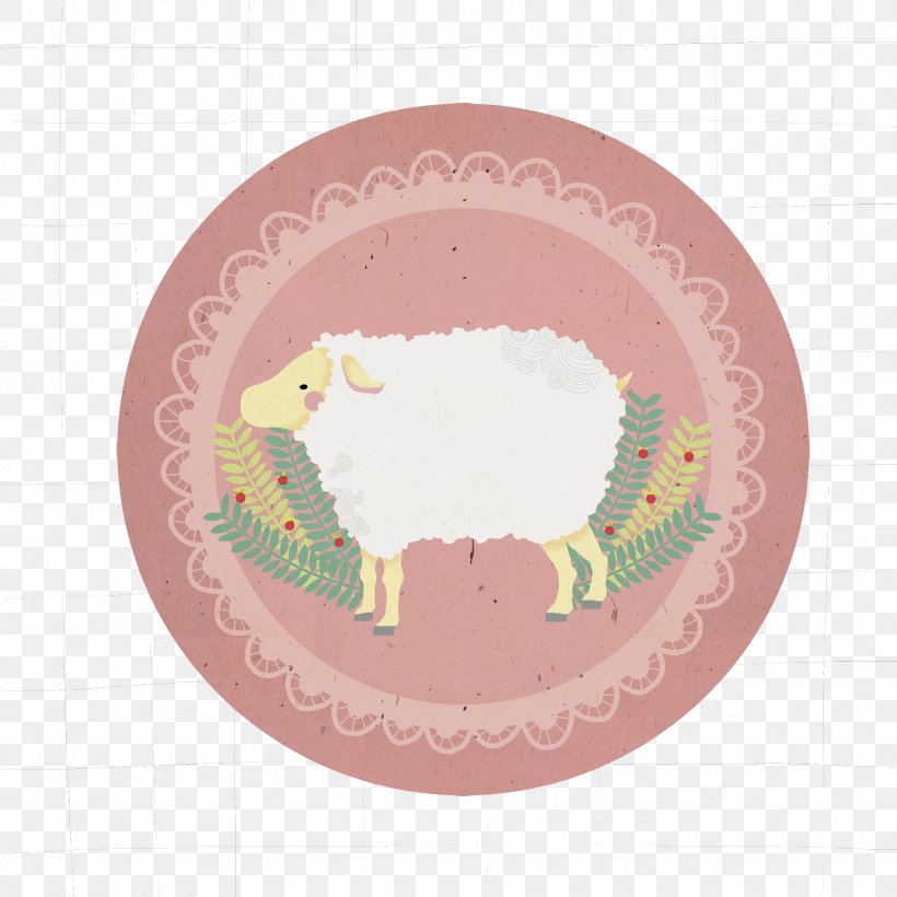 Goat Sheep Pattern, PNG, 1869x1869px, Goat, Animation, Aries, Cartoon, Dishware Download Free