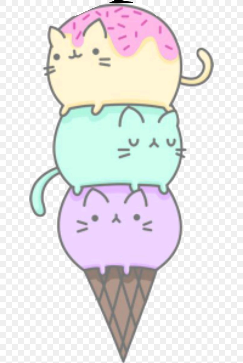 Ice Cream Cones Cat Kitten, PNG, 626x1225px, Watercolor, Cartoon, Flower, Frame, Heart Download Free