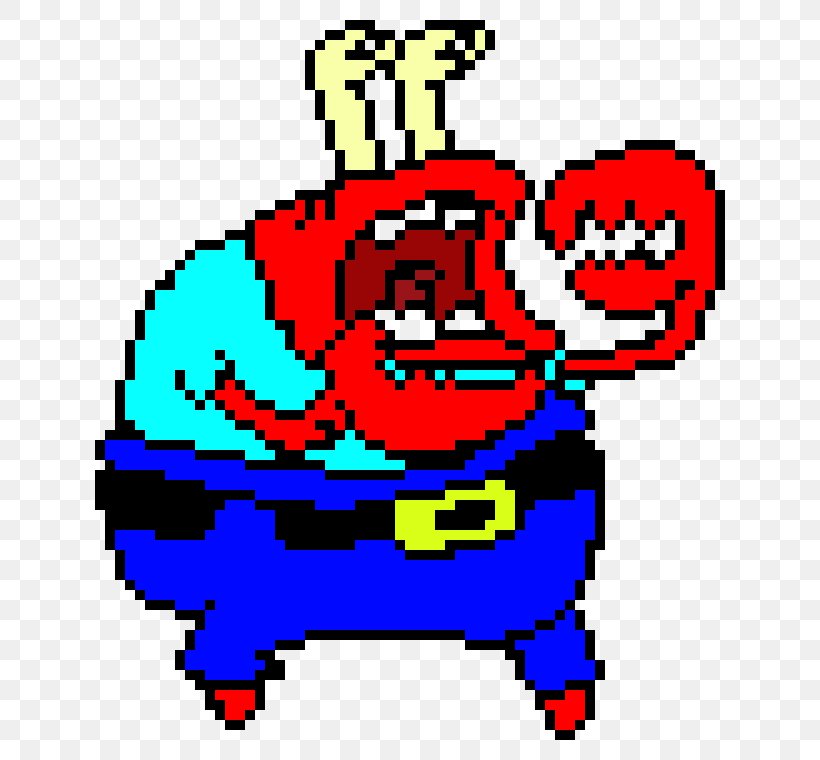 Mr. Krabs Pixel Art Crab, PNG, 670x760px, Mr Krabs, Area, Art, Arts, Artwork Download Free