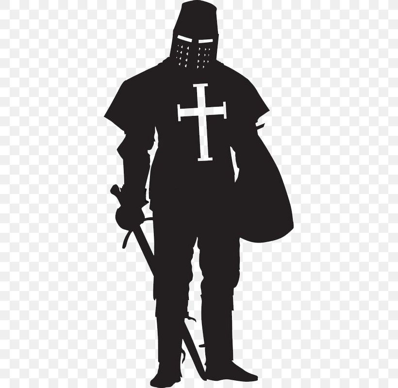 Vector Graphics Knight Image Crusades Illustration, PNG, 391x800px, Knight, Black And White, Crusades, Fictional Character, Knights Templar Download Free