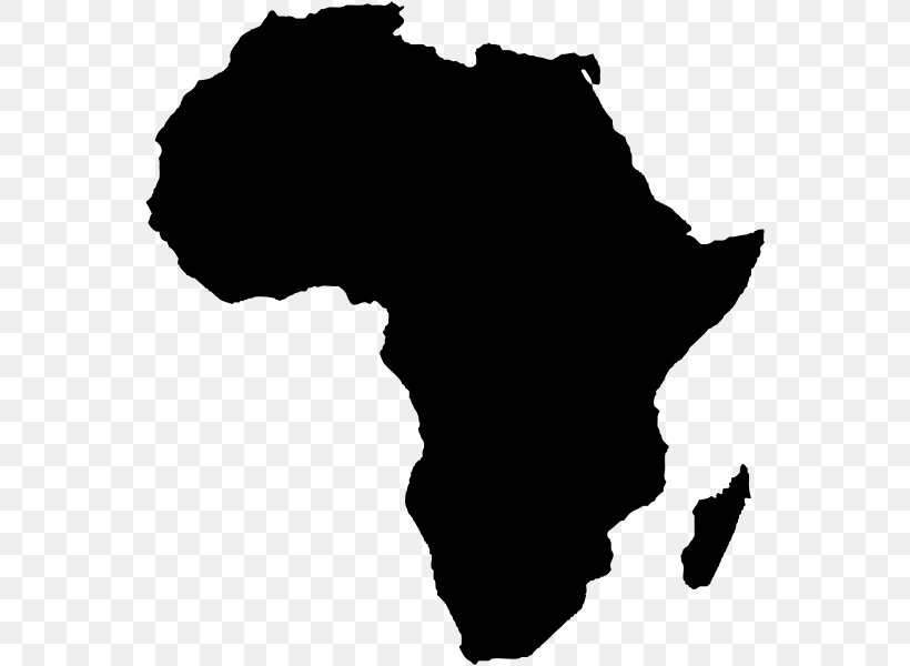 Africa Map Royalty-free, PNG, 561x600px, Africa, Black, Black And White, Map, Mapa Polityczna Download Free