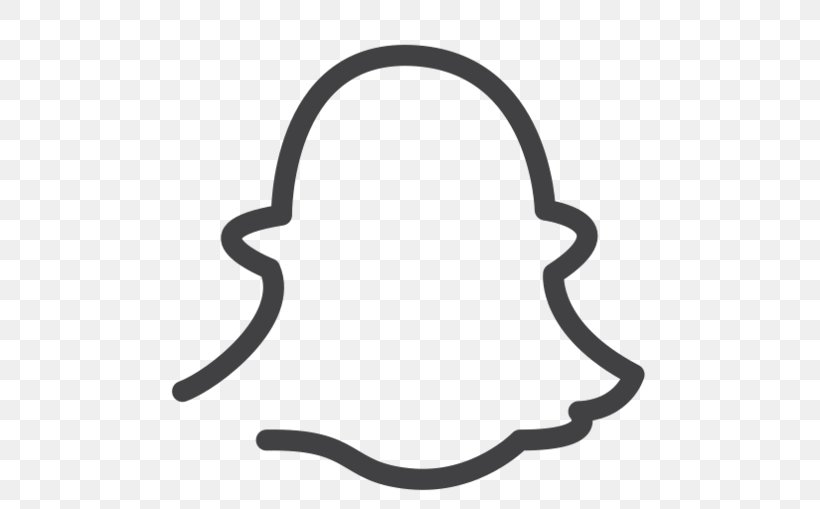 Social Media Logo Snapchat Clip Art, PNG, 512x509px, Social Media, Black, Black And White, Body Jewelry, Logo Download Free