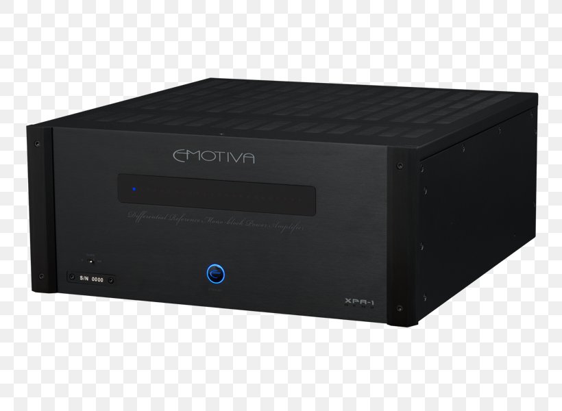 Emotiva XPA-2 Audio Power Amplifier Emotiva XPA-7, PNG, 800x600px, Audio Power Amplifier, Amplifier, Audio, Audio Equipment, Audio Receiver Download Free