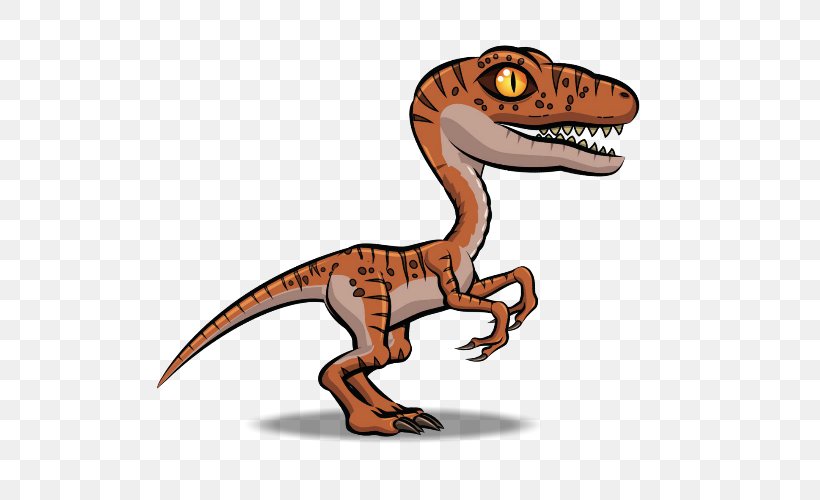 Velociraptor Tyrannosaurus Cartoon Dinosaur Animation, PNG, 600x500px, Velociraptor, Animal Figure, Animation, Art, Beak Download Free