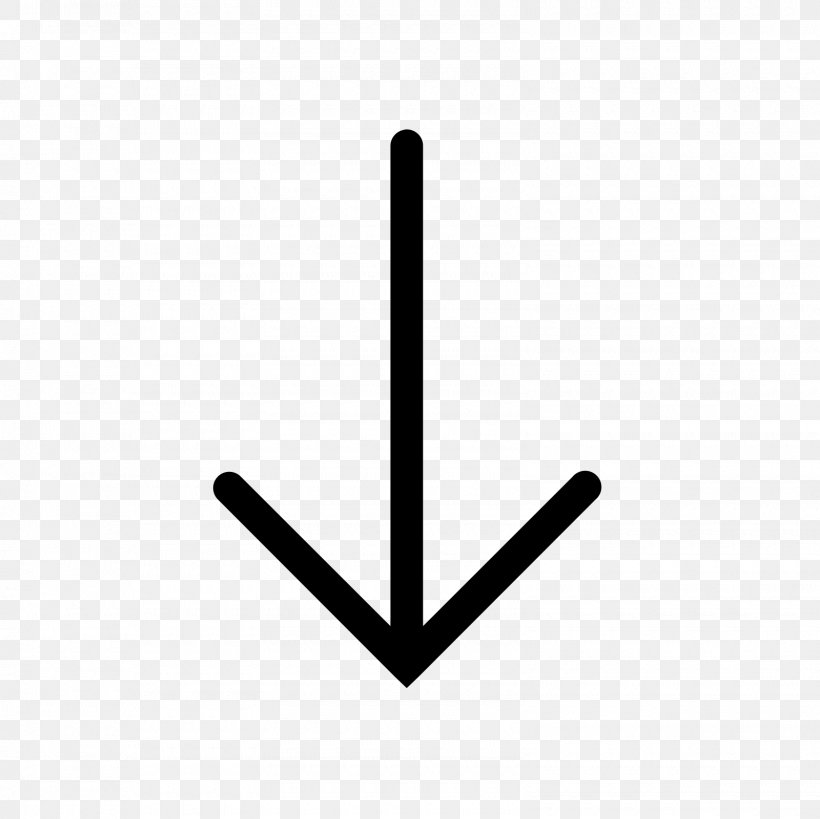 Arrow Download Symbol, PNG, 1600x1600px, Symbol, Arah, Black And White, Cursor, Point Download Free