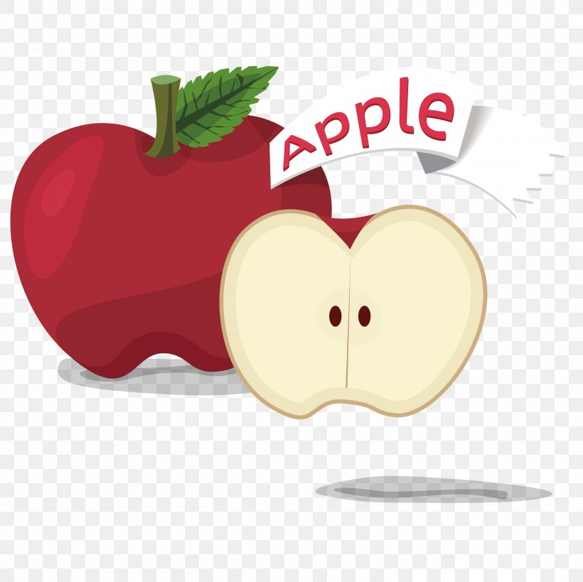 Apple Fruit Cartoon, PNG, 2917x2917px, Apple, Auglis, Cartoon, Designer, Drawing Download Free