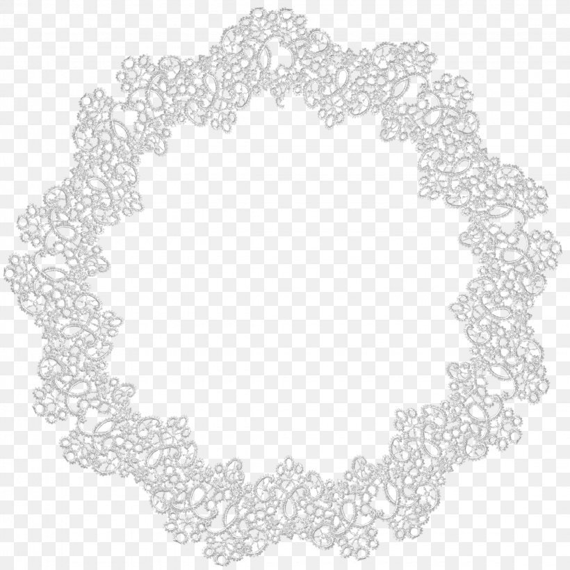 Lace, PNG, 2250x2250px, Lace, Black And White, Doily, Material, Monochrome Download Free