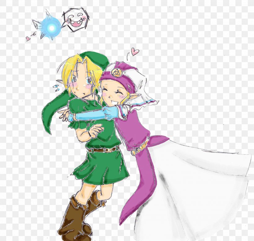 Link Impa The Legend Of Zelda Artist, PNG, 2690x2548px, Watercolor, Cartoon, Flower, Frame, Heart Download Free