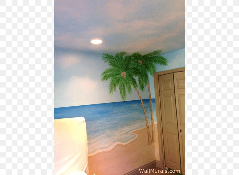 Wall Decal Mural Tree Painting, PNG, 800x600px, Wall, Area, Arecaceae, Ceiling, Interior Design Download Free