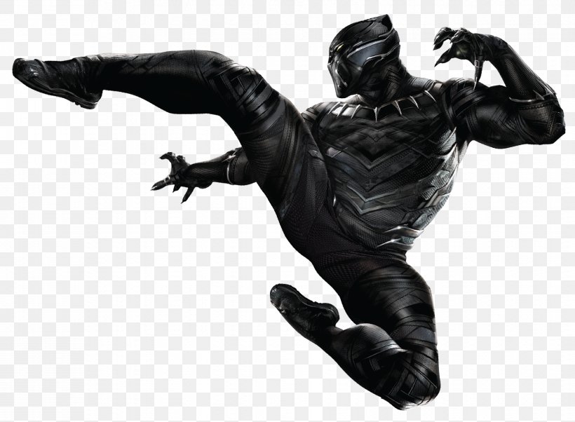 Black Panther T'Chaka Marvel Cinematic Universe Wakanda Marvel Studios, PNG, 1755x1290px, Black Panther, Black And White, Captain America Civil War, Chadwick Boseman, Fictional Character Download Free