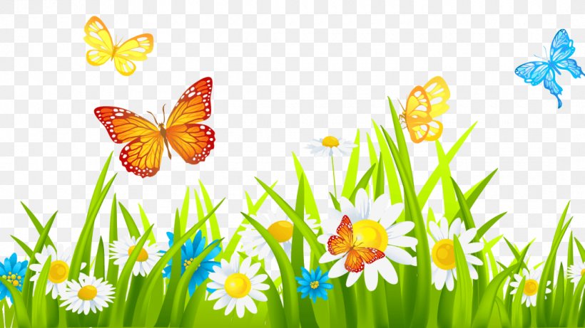 Flower Garden Clip Art, PNG, 1080x608px, Flower Garden, Brush Footed Butterfly, Butterfly, Color Garden, Fence Download Free