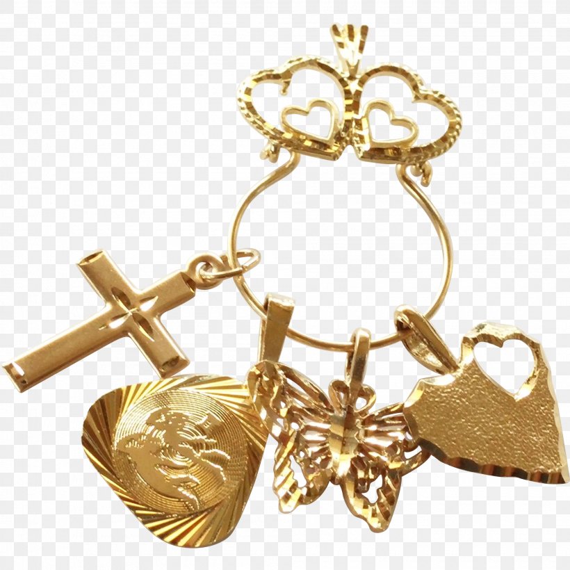 Gold Charms & Pendants Charm Bracelet Necklace Jewellery, PNG, 1990x1990px, Gold, Bezel, Body Jewelry, Bracelet, Brass Download Free