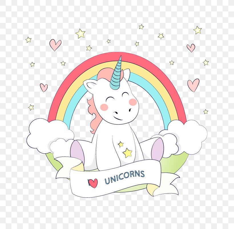 Unicorn Rainbow Euclidean Vector Color, PNG, 800x800px, Watercolor, Cartoon, Flower, Frame, Heart Download Free