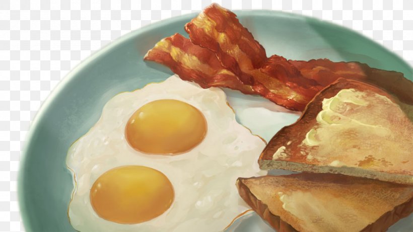 Bacon Breakfast Fried Egg Toast Ham And Eggs, PNG, 1000x563px, Bacon, Art, Bacon And Eggs, Bread, Breakfast Download Free