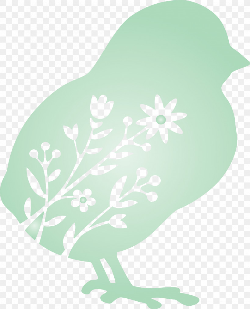 Floral Chick Easter Day, PNG, 2420x3000px, Floral Chick, Easter Day, Green, Leaf, Plant Download Free