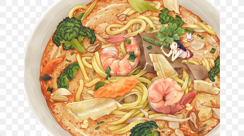 Malatang Japanese Cuisine Ramen Noodle Watercolor Painting, PNG, 658x459px, Malatang, Asian Food, Bunsik, Chinese Food, Chinese Noodles Download Free