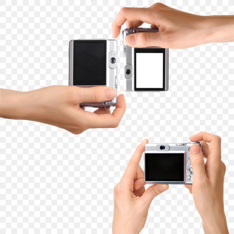 Digital Camera Photography Hand, PNG, 1024x1024px, Camera, Camera Lens, Communication Device, Digital Camera, Electronic Device Download Free