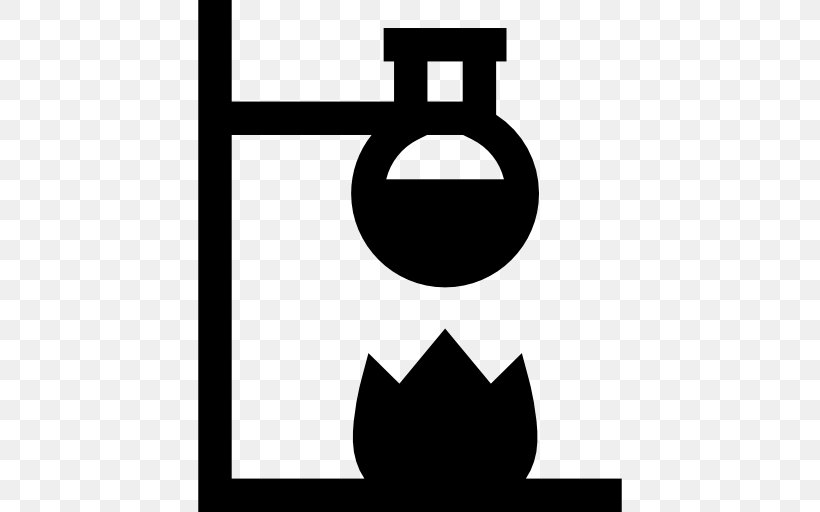 Laboratory Flasks Chemistry Test Tubes Bunsen Burner, PNG, 512x512px, Laboratory Flasks, Area, Beaker, Black, Black And White Download Free