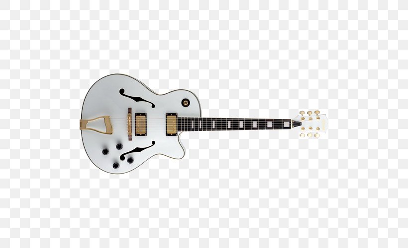 Bass Guitar Gretsch White Falcon Acoustic-electric Guitar Semi-acoustic Guitar, PNG, 500x500px, Watercolor, Cartoon, Flower, Frame, Heart Download Free