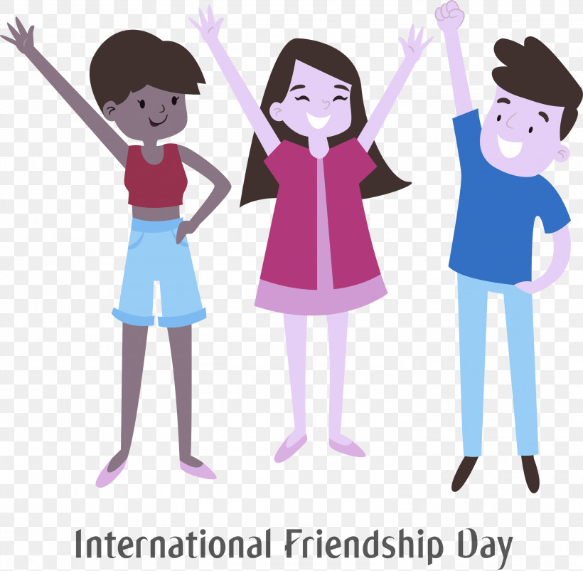 Friendship Day Happy Friendship Day International Friendship Day, PNG, 3000x2935px, Friendship Day, Animation, Cartoon, Child, Gesture Download Free