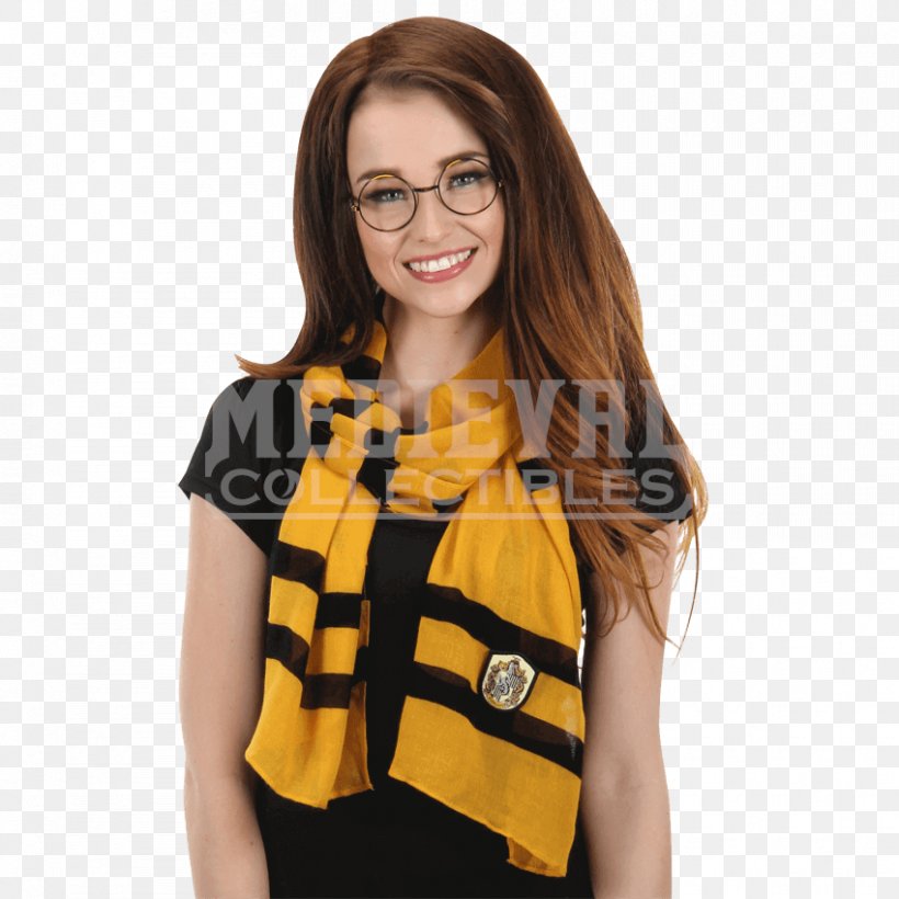 Helga Hufflepuff Fictional Universe Of Harry Potter Scarf Hogwarts School Of Witchcraft And Wizardry, PNG, 850x850px, Helga Hufflepuff, Brown Hair, Clothing, Costume, Eyewear Download Free