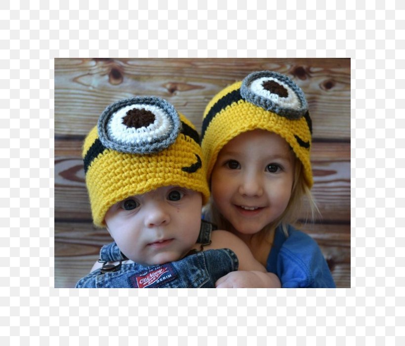 Beanie Crochet Minions Knitting Hat, PNG, 600x700px, Beanie, Accessoire, Bonnet, Cap, Child Download Free