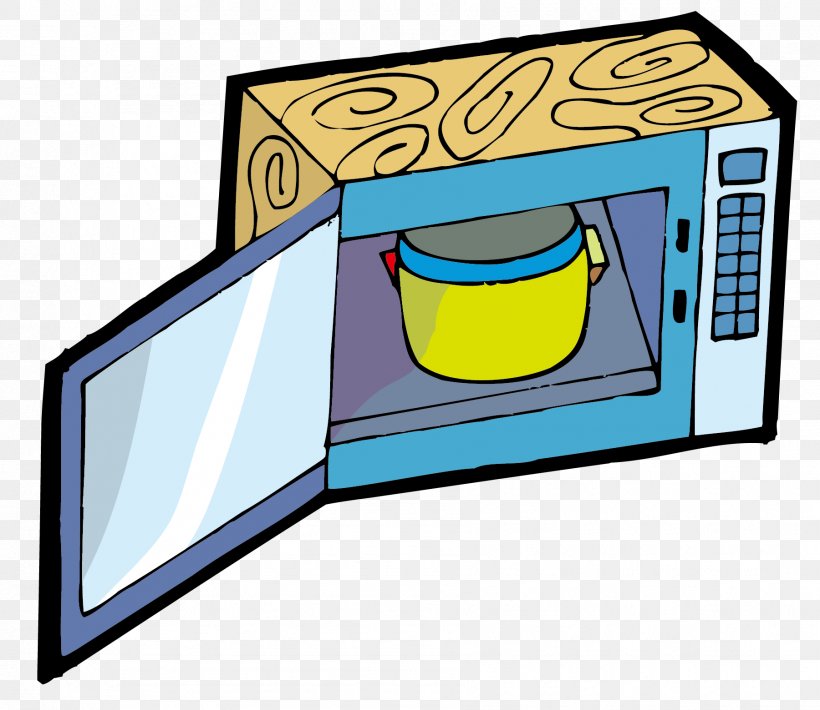 Microwave Oven Kitchen Clip Art, PNG, 1801x1561px, Microwave Oven, Area, Brand, Cartoon, Home Appliance Download Free