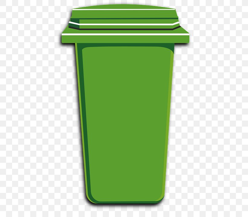 Rubbish Bins & Waste Paper Baskets Recycling Bin Clip Art, PNG, 450x720px, Rubbish Bins Waste Paper Baskets, Container, Garbage Truck, Grass, Green Download Free