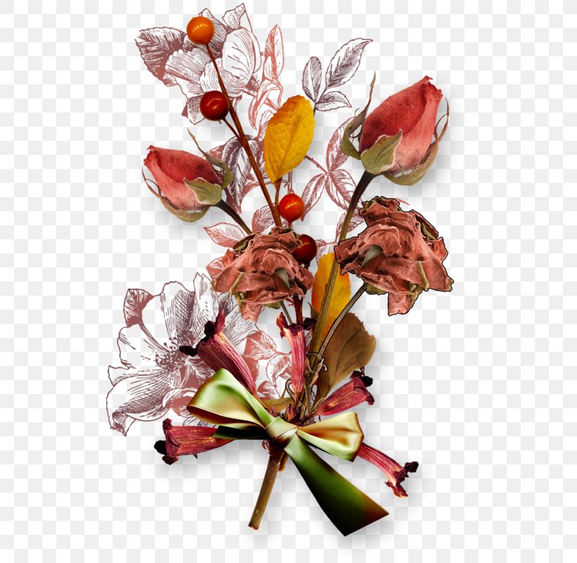 Floral Design Cut Flowers Digital Scrapbooking, PNG, 526x800px, Floral Design, Art, Artificial Flower, Autumn, Cut Flowers Download Free