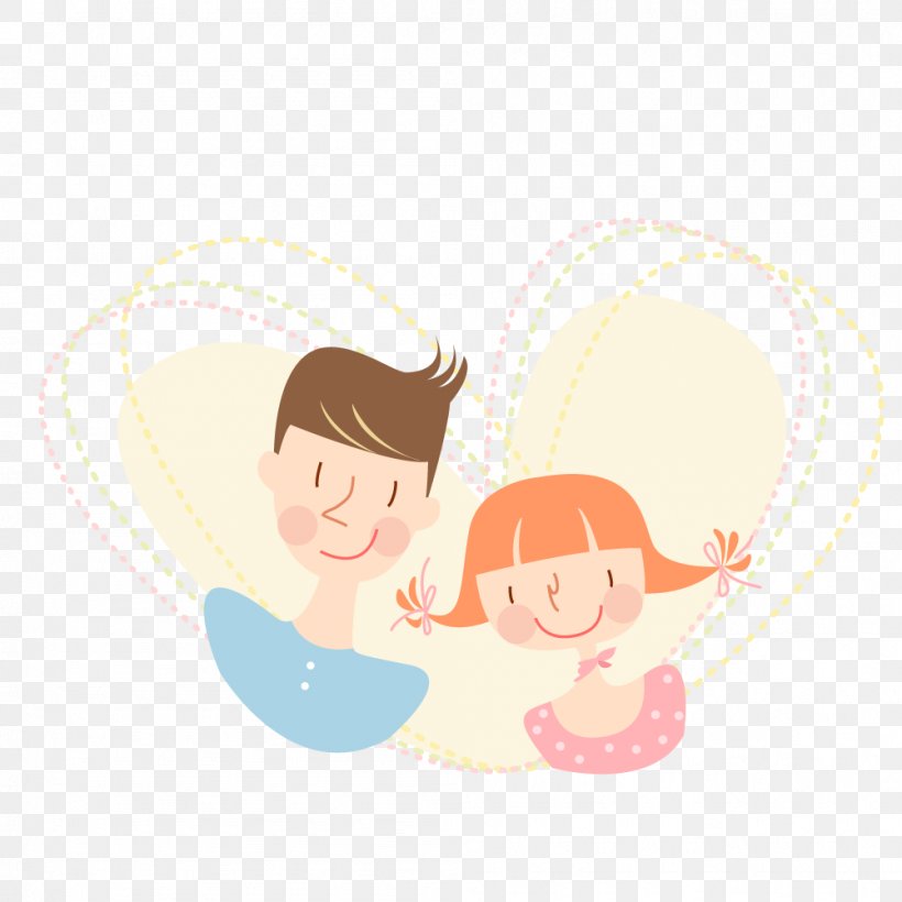 Love Family Illustration, PNG, 1001x1001px, Watercolor, Cartoon, Flower, Frame, Heart Download Free