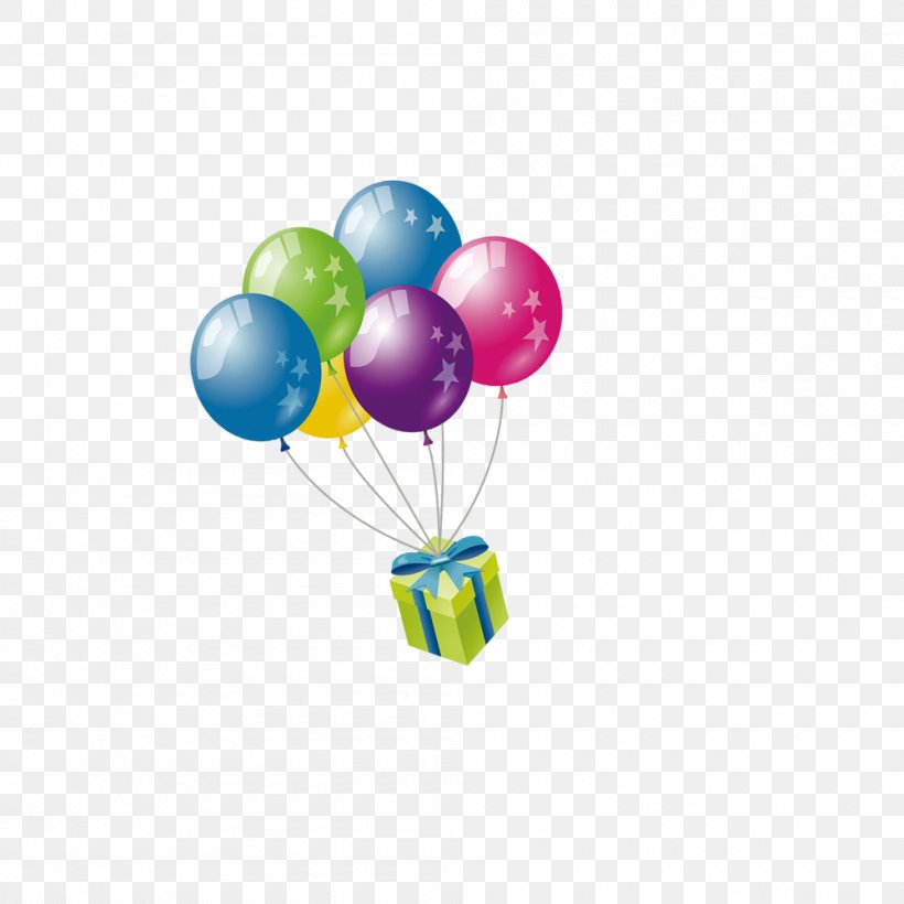 Balloon Birthday Gift, PNG, 1000x1000px, Balloon, Animation, Birthday, G Suite, Gift Download Free