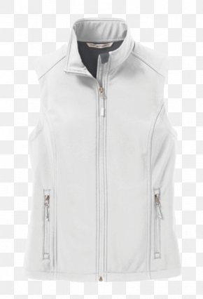 White Vest - Gilets Softshell Jacket Clothing Zipper PNG