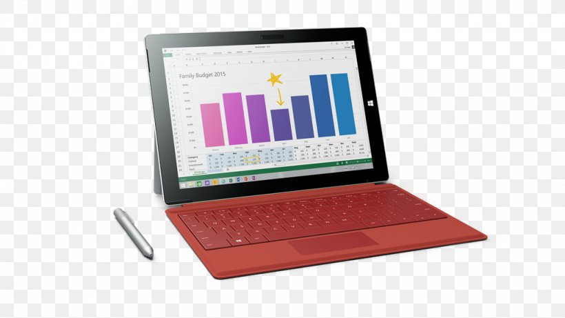 Surface Pro 3 Computer Keyboard Surface 3 Microsoft, PNG, 1024x576px, Surface Pro 3, Computer, Computer Hardware, Computer Keyboard, Computer Monitor Accessory Download Free