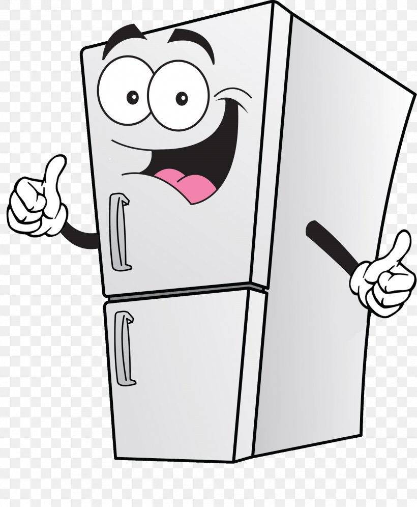 Refrigerator Cartoon Clip Art, PNG, 1699x2065px, Refrigerator, Area ...