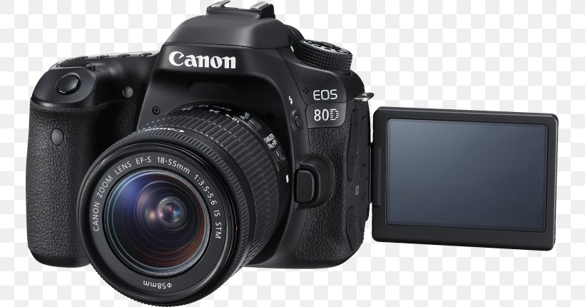 Canon EOS 80D Canon EF-S 18–135mm Lens Canon EF-S Lens Mount Camera Canon EF-S 18–55mm Lens, PNG, 747x430px, Canon Eos 80d, Autofocus, Camera, Camera Accessory, Camera Lens Download Free