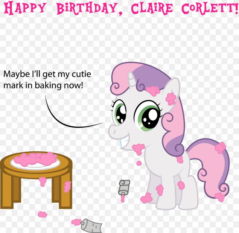 Cat Sweetie Belle DeviantArt Pony Birthday, PNG, 905x882px, Watercolor, Cartoon, Flower, Frame, Heart Download Free