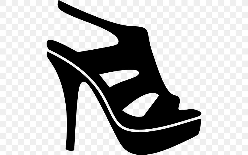 Heels, PNG, 512x512px, Heel, Absatz, Basic Pump, Black, Black And White Download Free