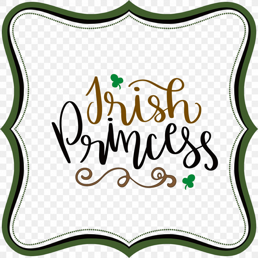 Irish Princess Saint Patrick Patricks Day, PNG, 2999x3000px, Irish Princess, Calligraphy, Cricut, Drawing, Irish People Download Free