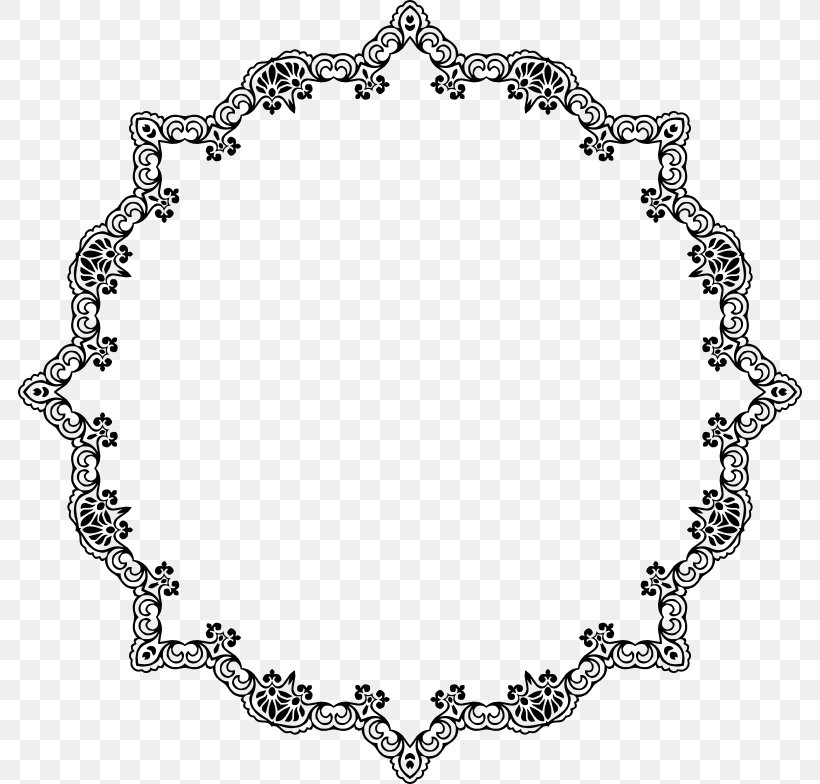 Picture Frames Drawing Clip Art, PNG, 784x784px, Picture Frames, Anklet, Black And White, Body Jewelry, Bracelet Download Free