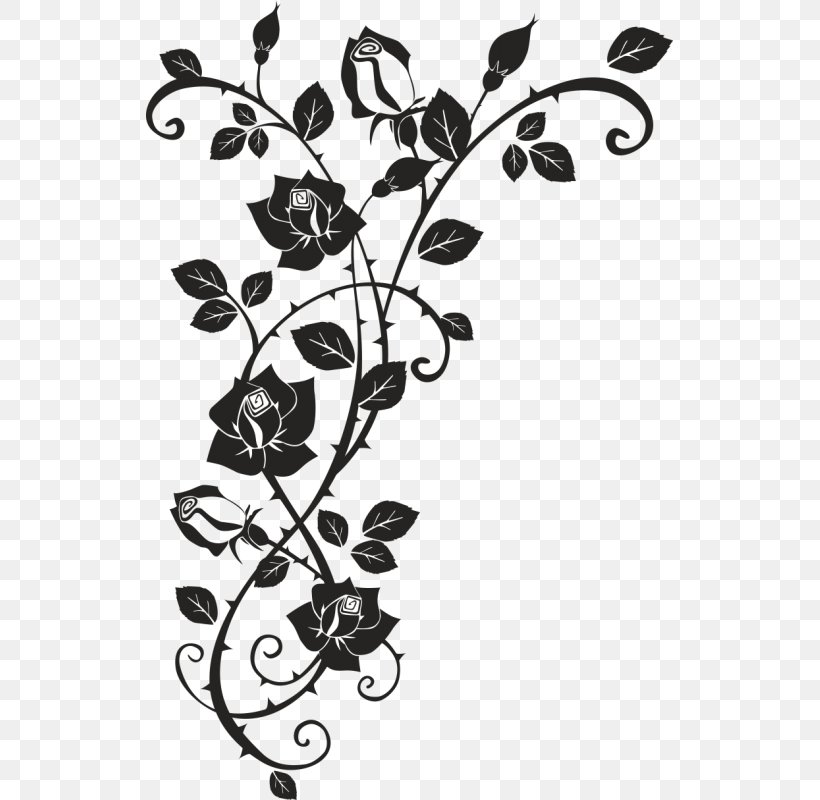 rose and thorn clipart