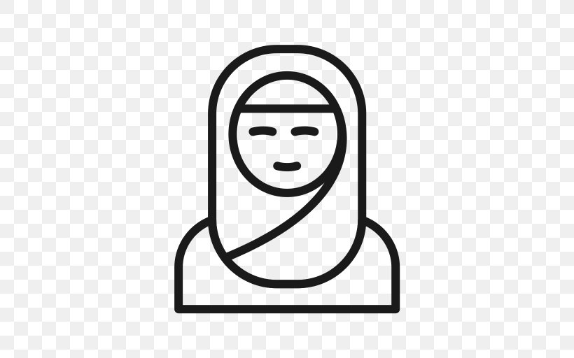 Women In Arab Societies Islam Muslim Clip Art, PNG, 512x512px, Women In Arab Societies, Arabs, Black, Black And White, Emoticon Download Free
