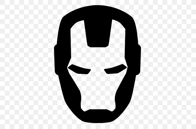Iron Man Clip Art, PNG, 540x540px, Iron Man, Autocad Dxf, Black And White, Face, Head Download Free