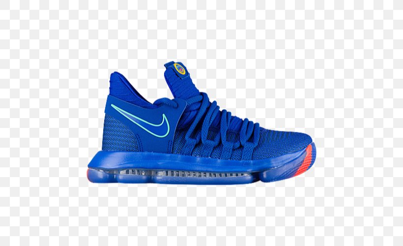Nike Zoom Kd 10 Shoe Nike Zoom KD Line Basketball, PNG, 500x500px, Shoe, Athletic Shoe, Azure, Basketball, Basketball Shoe Download Free